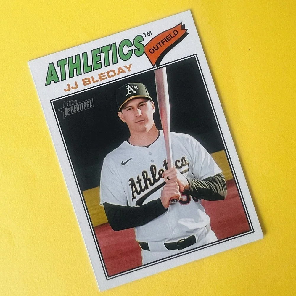 2026 Topps Heritage Baseball JJ‎ Bleday #236 Athletics Base
